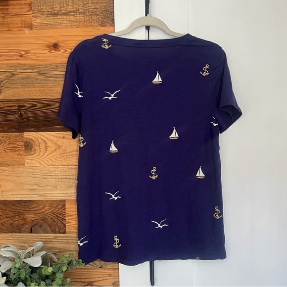 J.Crew Vintage Cotton Sailboat T-shirt - Picture 3 of 3
